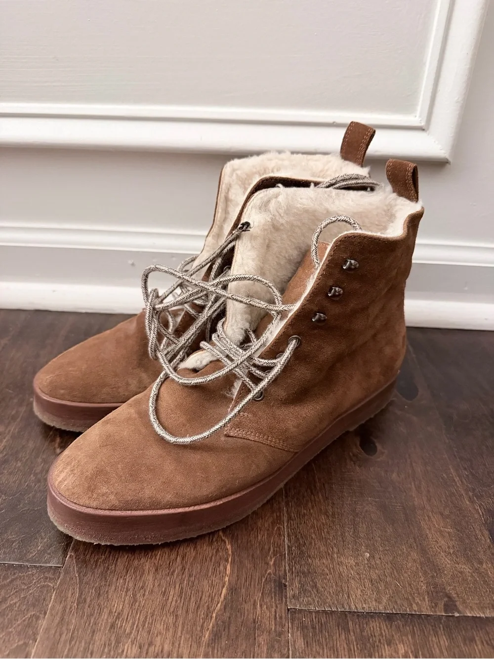 Jenni Kayne Suede Shearling Canyon Boot 40